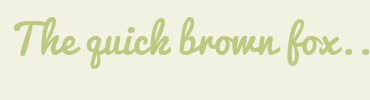 Image with Font Color BCC981 and Background Color F2F2E2